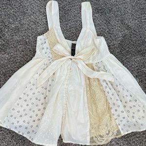 Anthro Babydoll Tank Top size 2